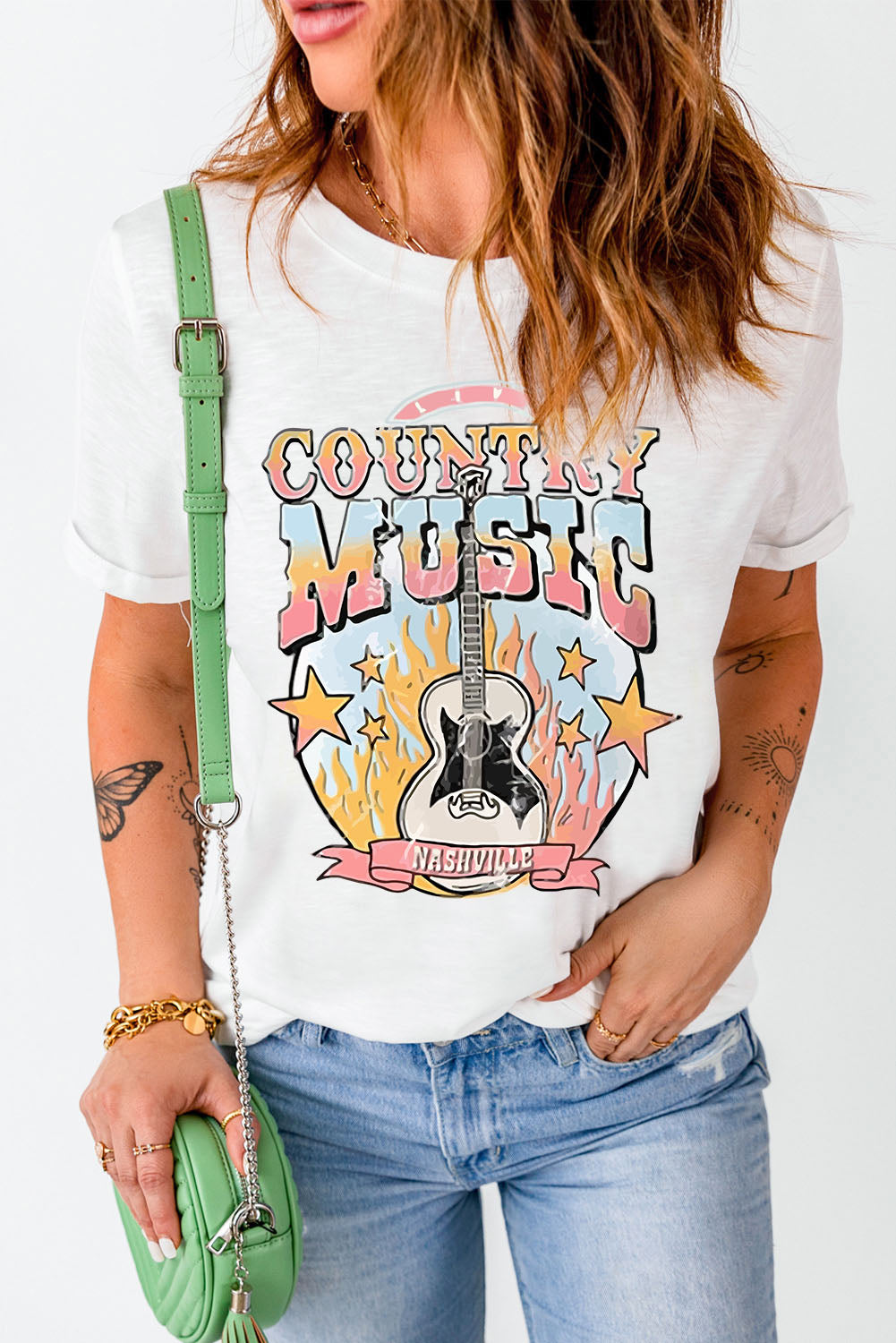 COUNTRY MUSIC NASHVILLE Graphic Tee
