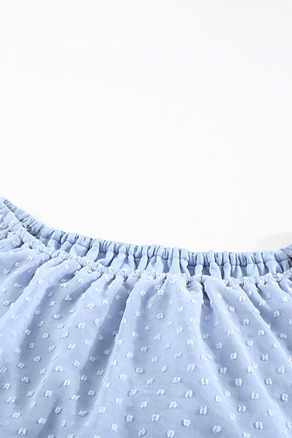 Sky Blue Yellow Yellow Off Shoulder Ruffle Swiss Dot Maxi Dress