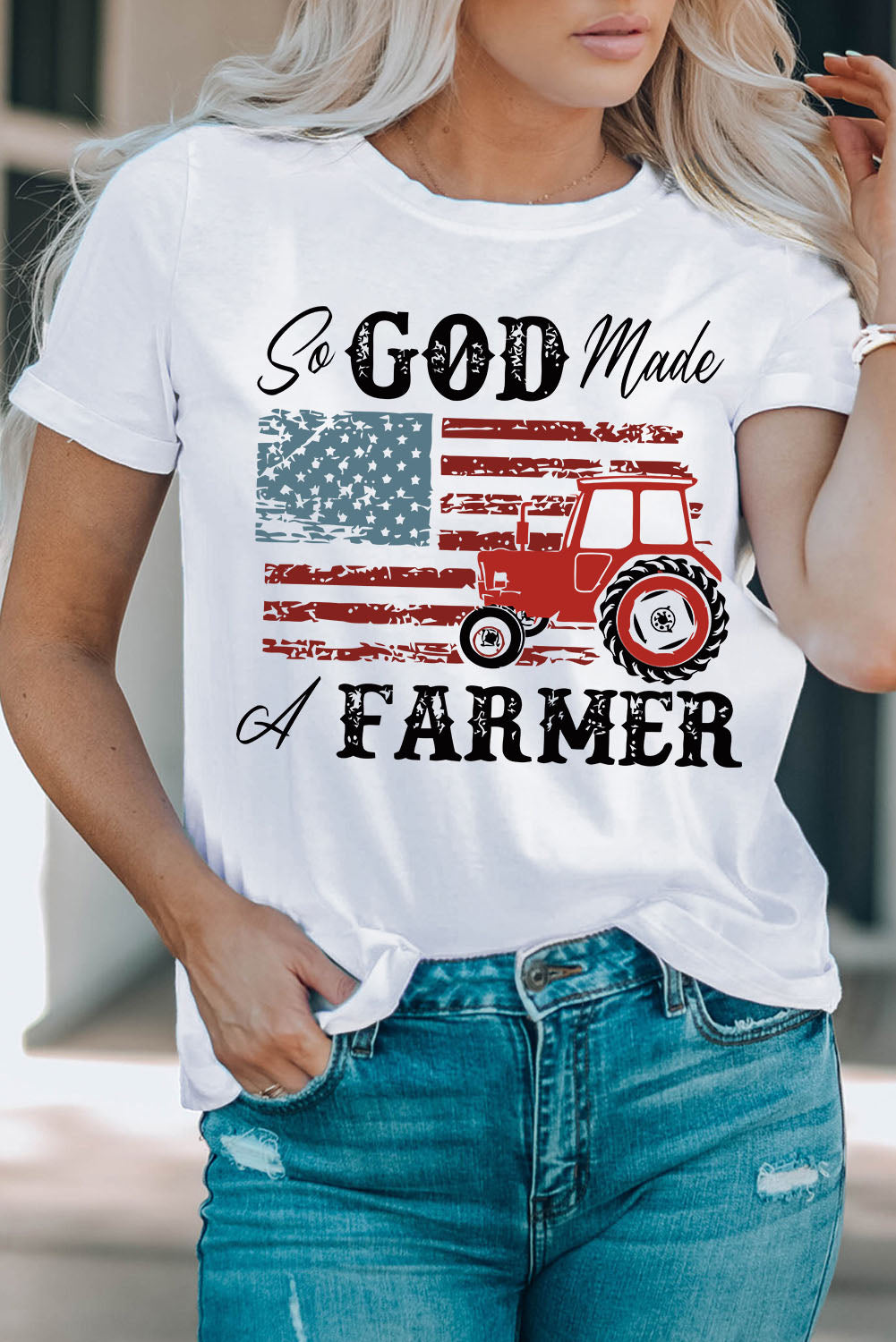 So GOD Made A FARMER Graphic Tee