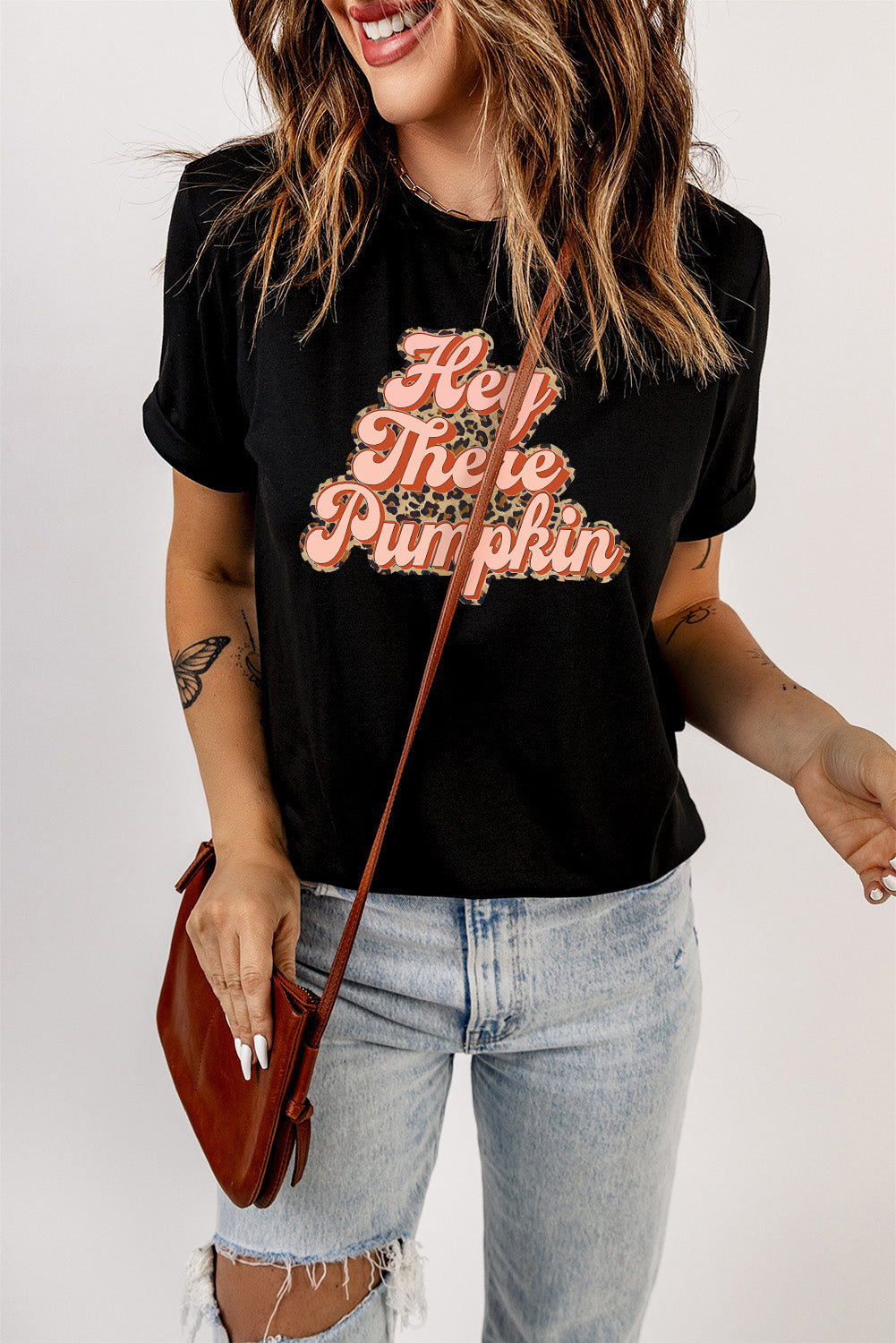 Hey There Pumpkin Short Sleeve Graphic Tee