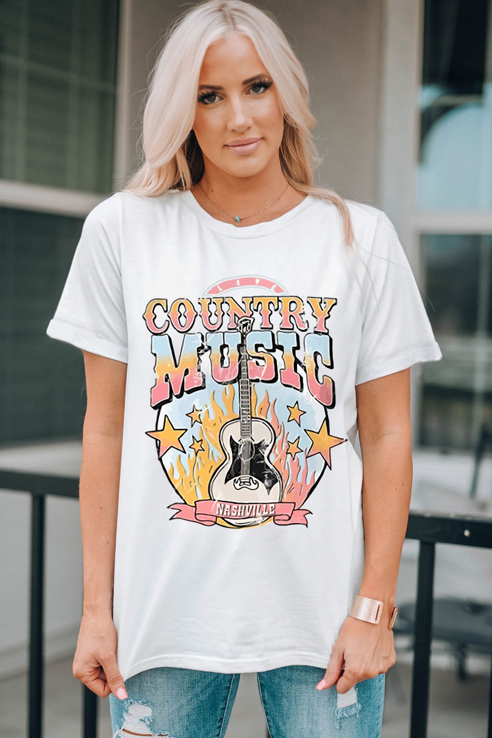 COUNTRY MUSIC NASHVILLE Graphic Tee