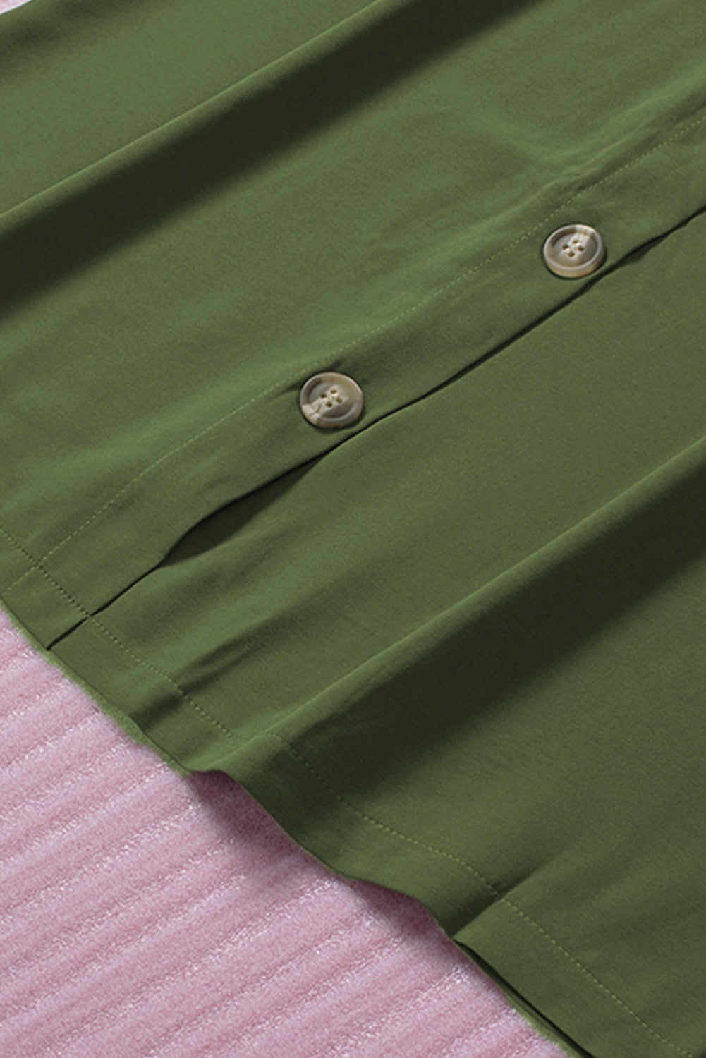 Green Buttoned Slip Dress