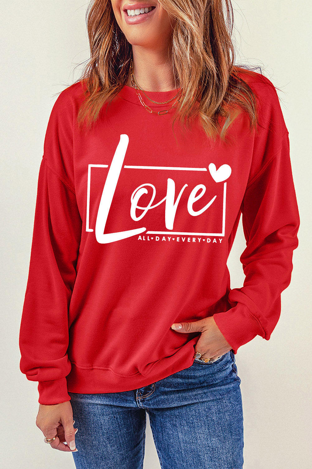 Valentine's Day Love Graphic Sweatshirt