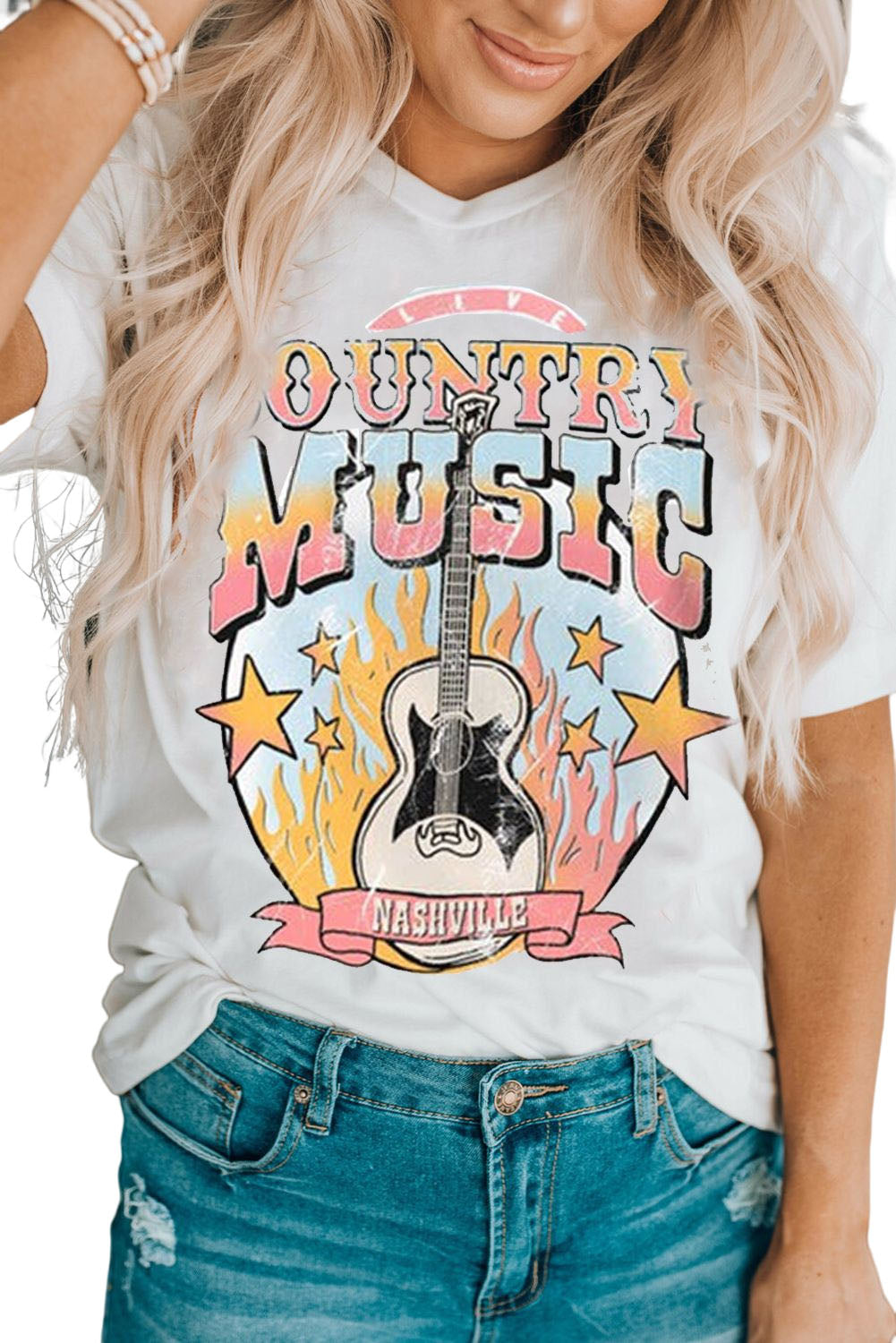 COUNTRY MUSIC NASHVILLE Graphic Tee