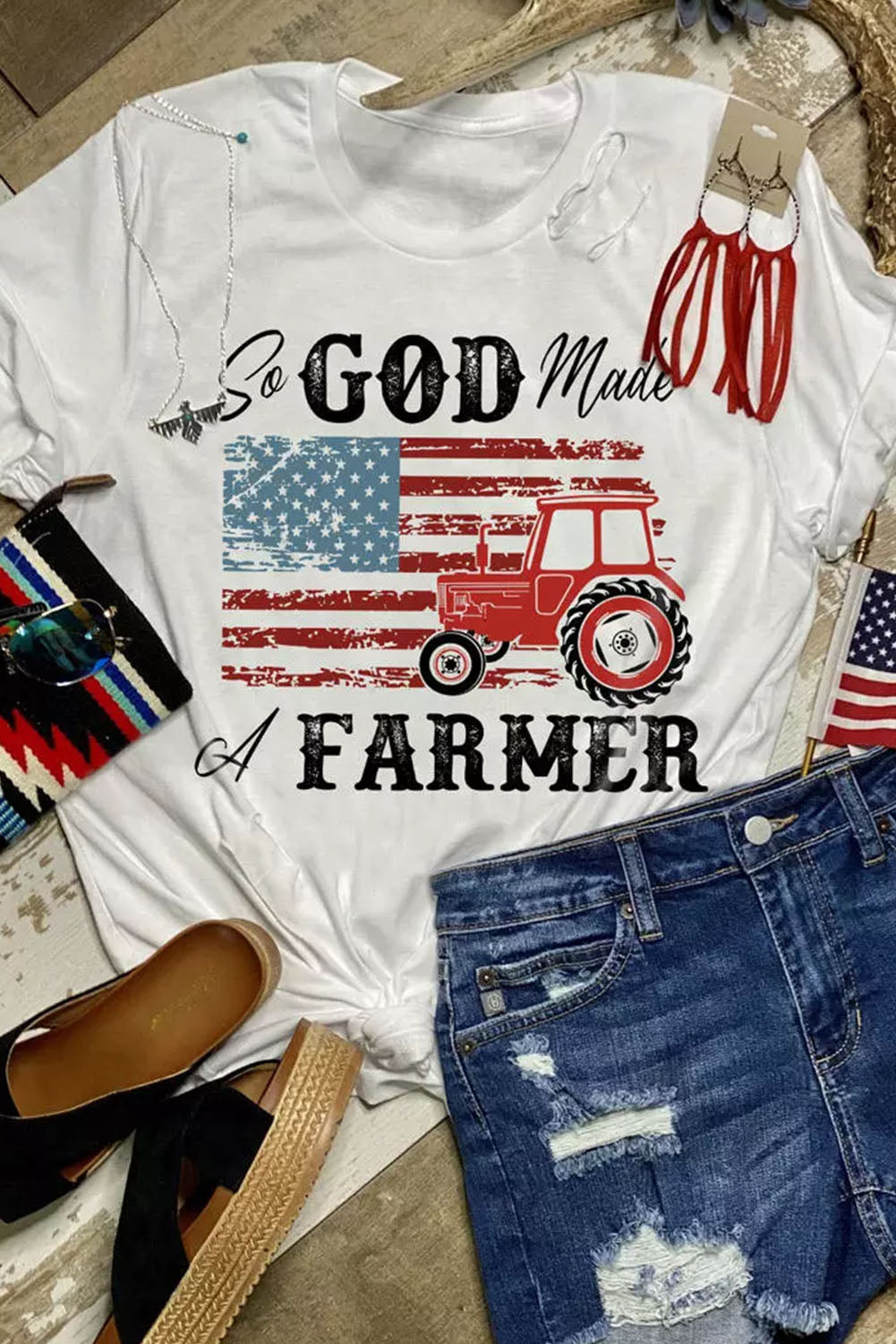 So GOD Made A FARMER Graphic Tee