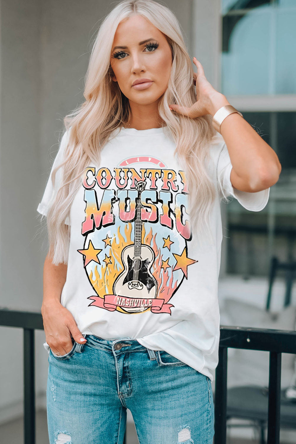 COUNTRY MUSIC NASHVILLE Graphic Tee
