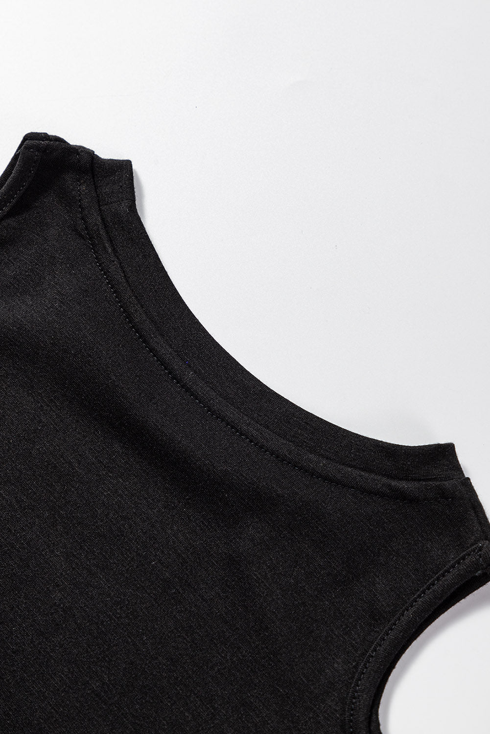 Black Cold Shoulder Twist Girls Short Sleeves Top