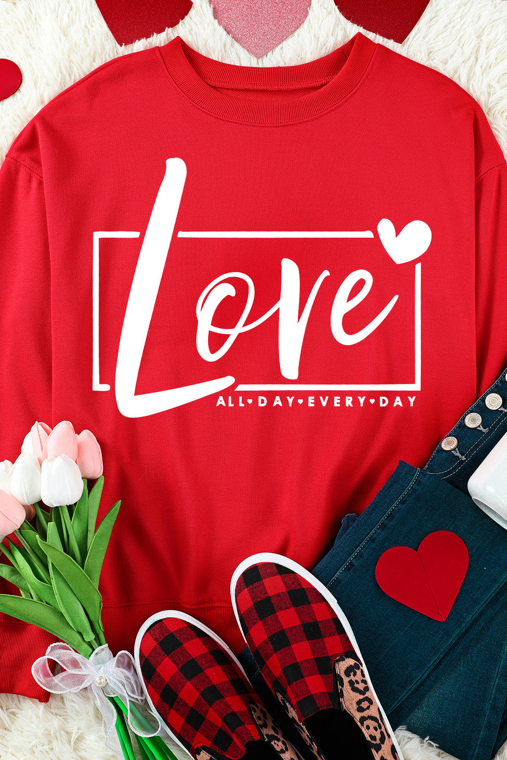 Valentine's Day Love Graphic Sweatshirt