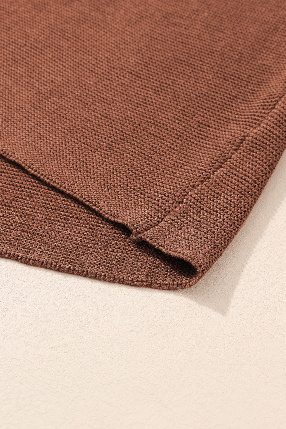 Apricot High Neck Short Bat Sleeve Sweater
