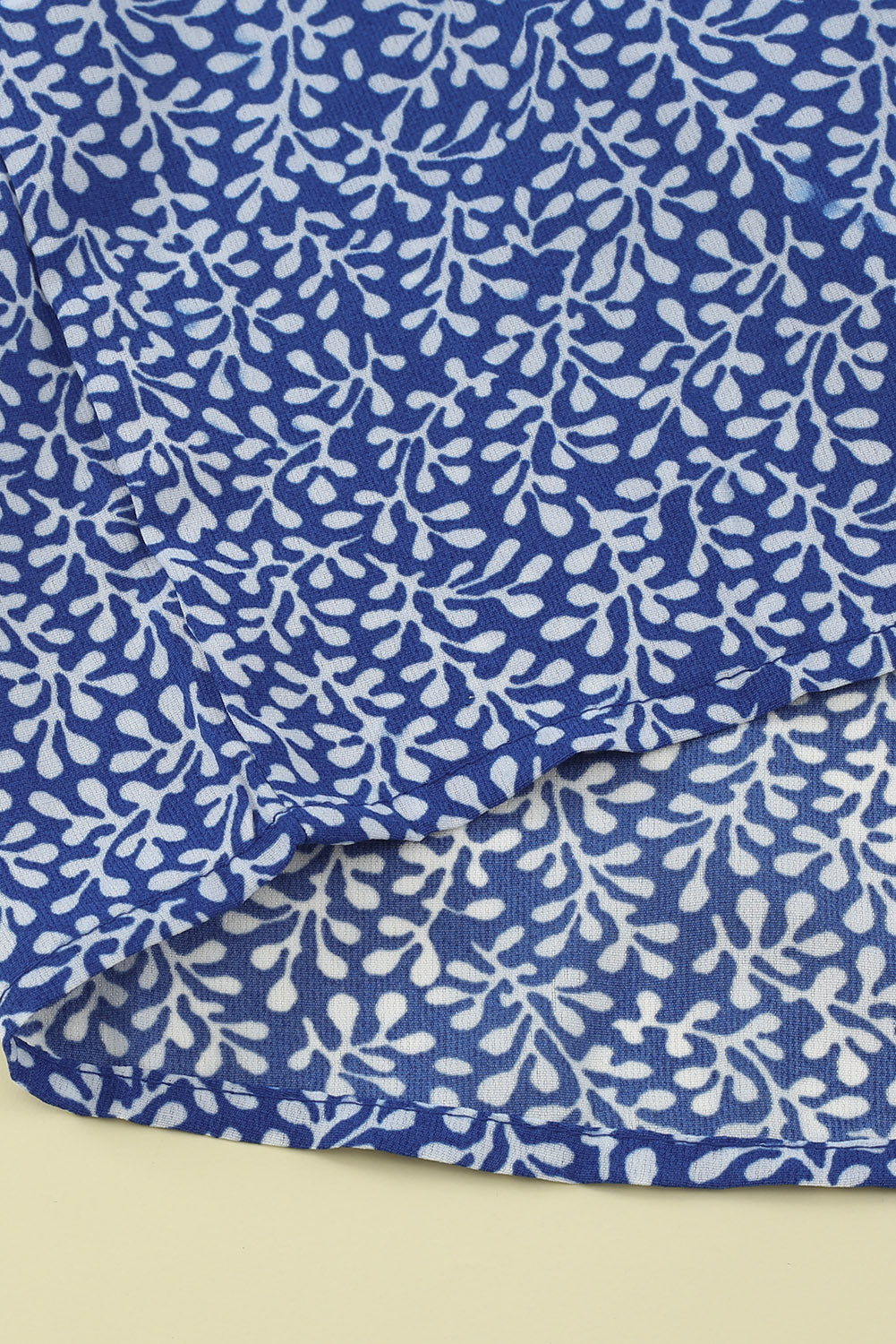 Off Shoulder Floral Print Lantern Sleeve Blouse