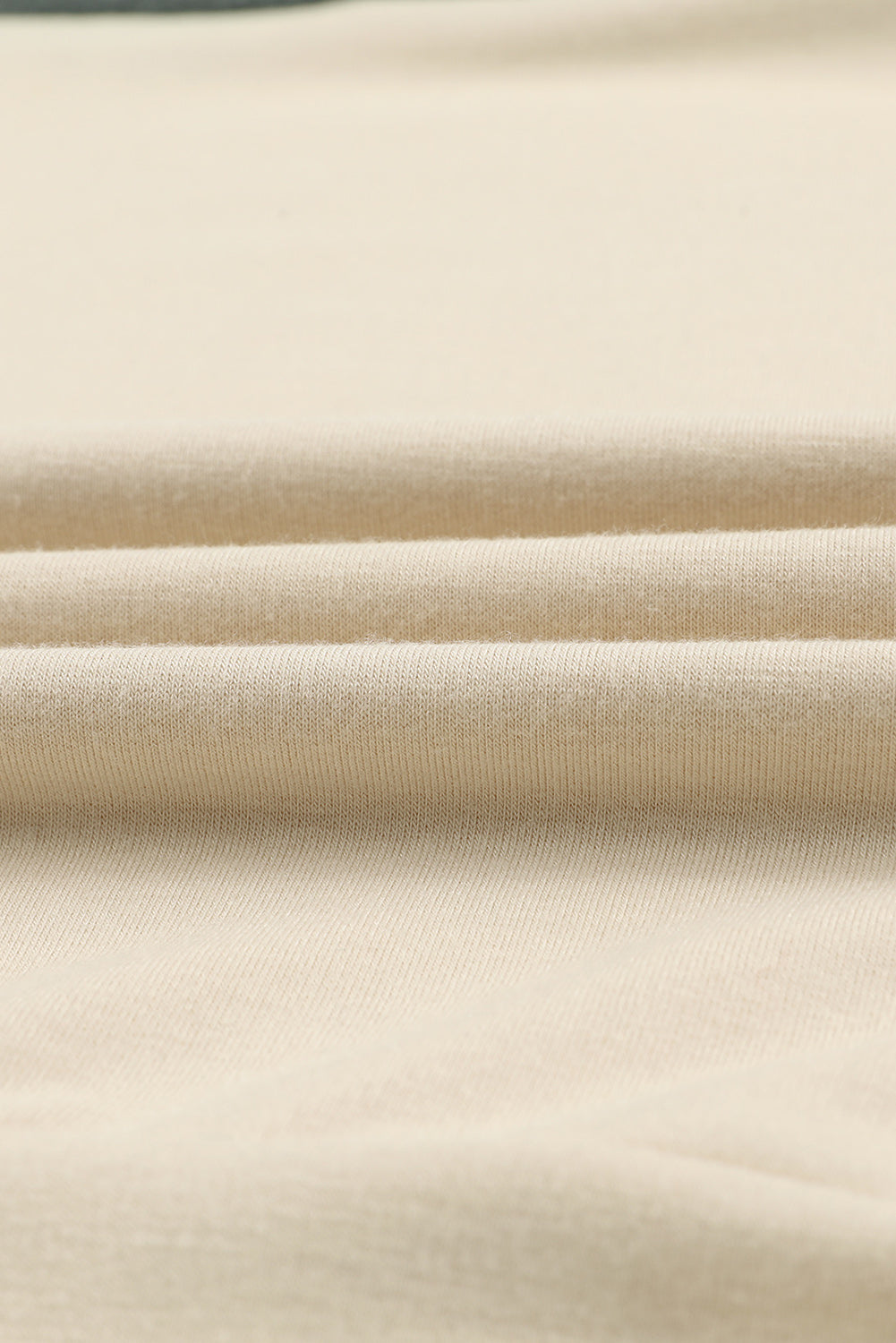 Khaki Color Block Pullover 2pcs Loungewear Set