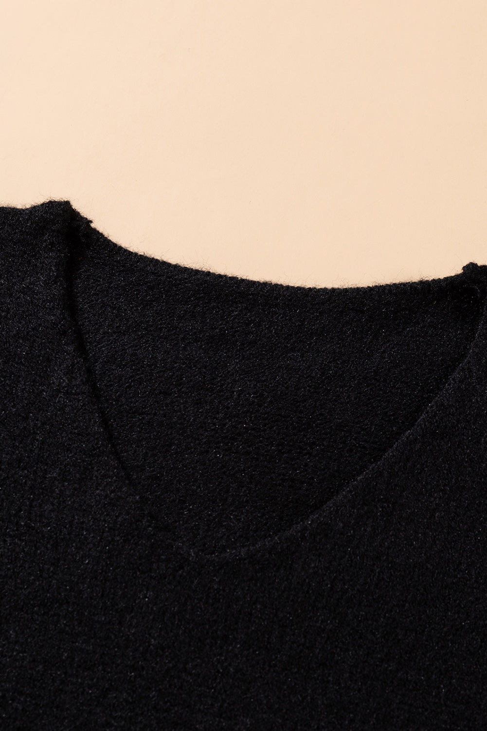 Black Lace Sleeve Patchwork Sweater Dress