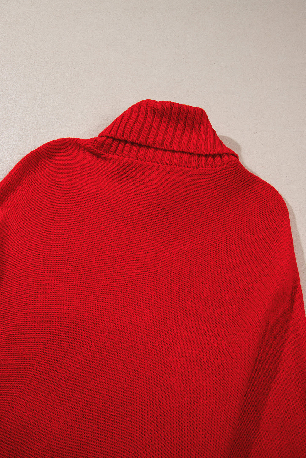 Rose Merry Letter Embroidered High Neck Sweater