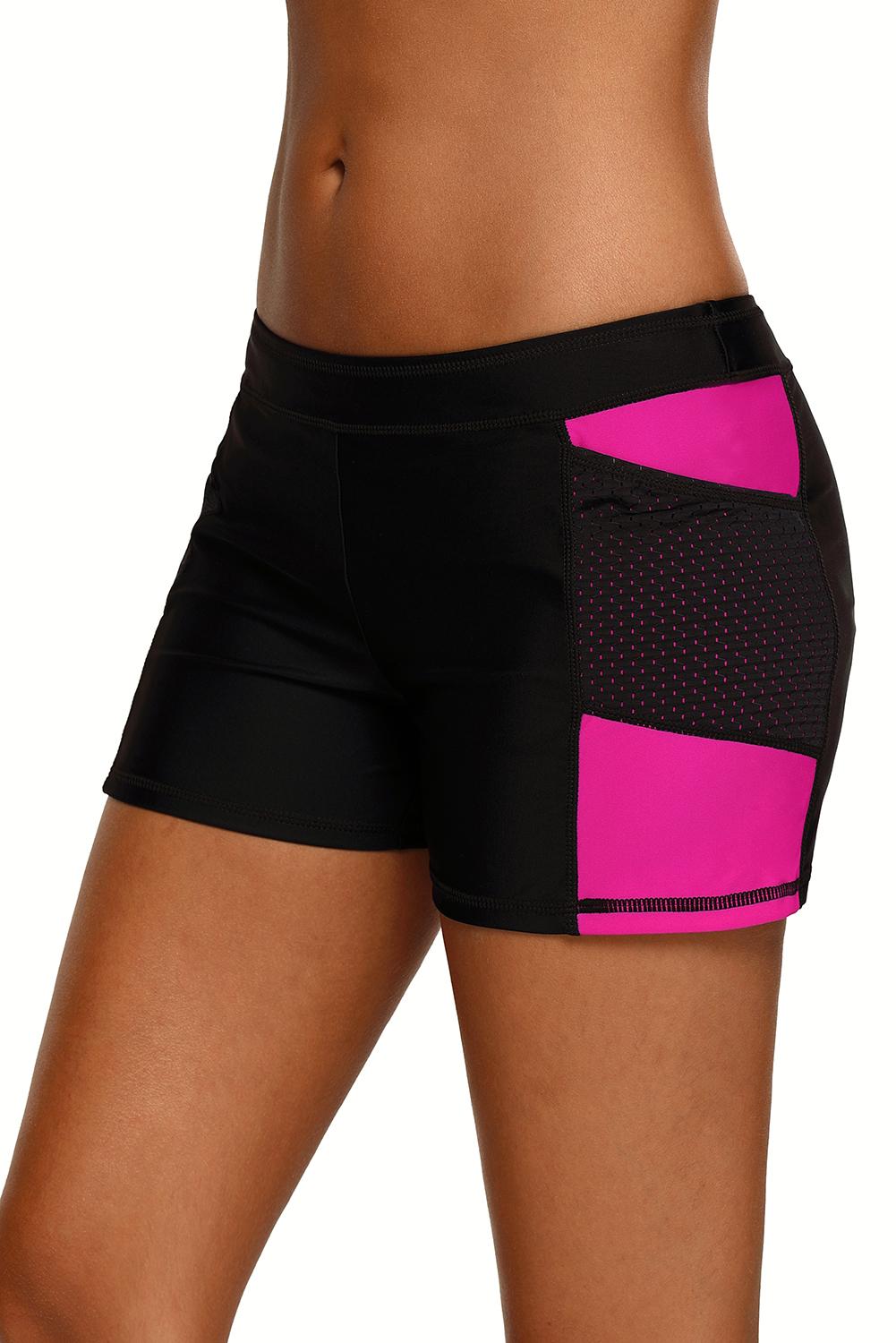 Rosy Side Mesh Insert Sports Boardshort
