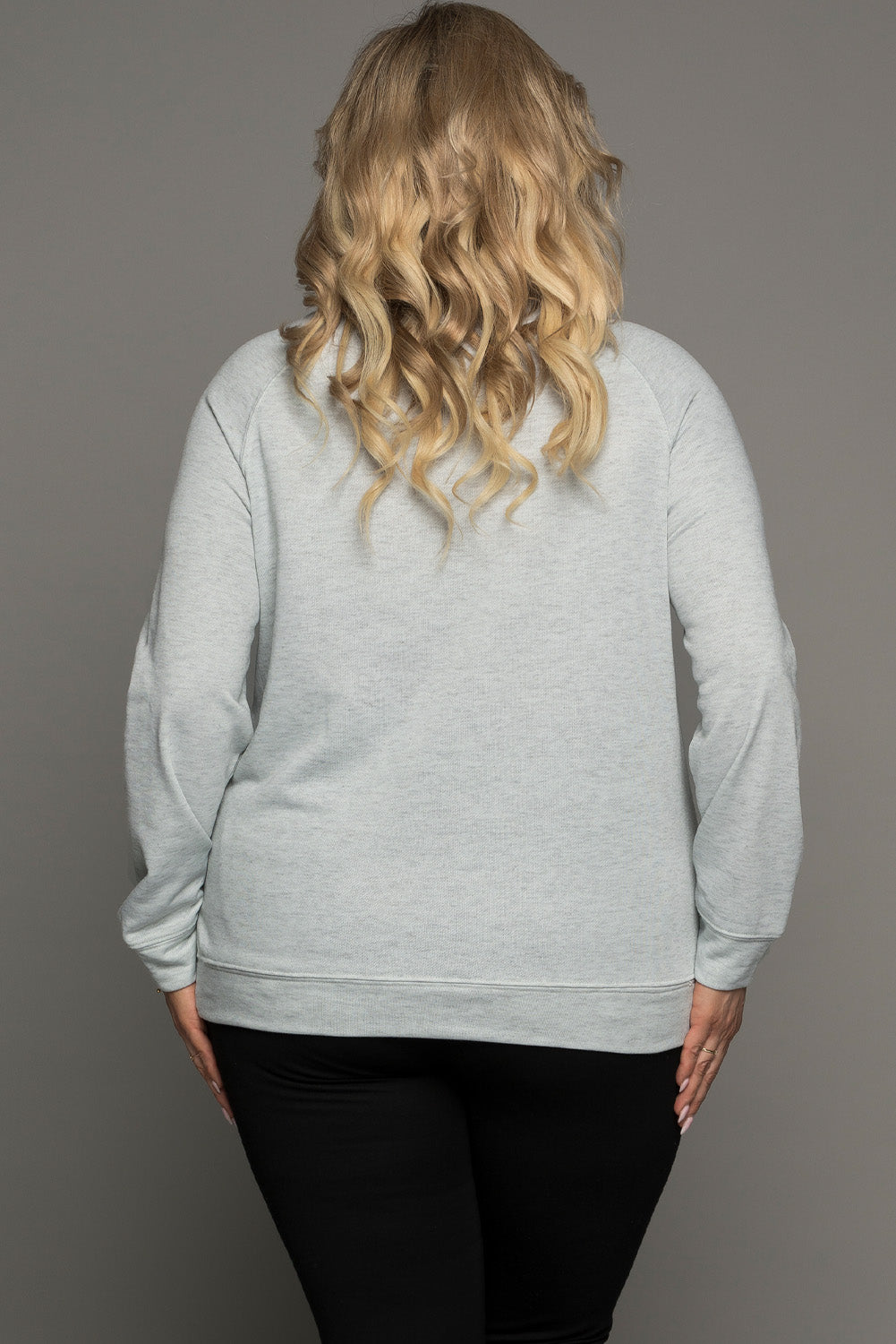 Halloween Pumpkin Leopard Print Plus Size Sweatshirt