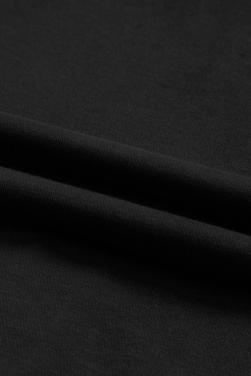 Black  Raw Edge Exposed Seam Full Zip Hoodie