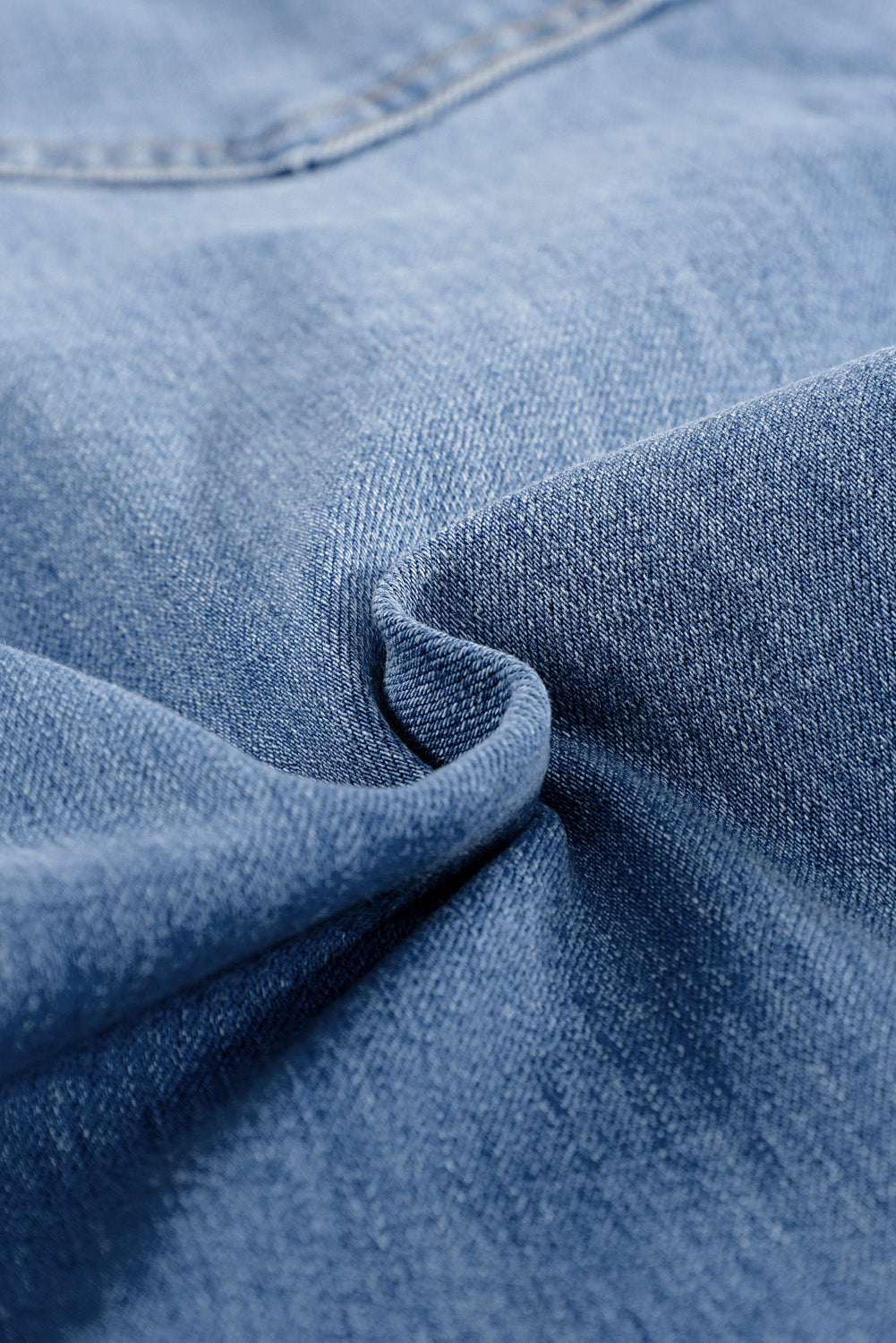 Medium Blue Wash Vintage Wide Leg Jeans