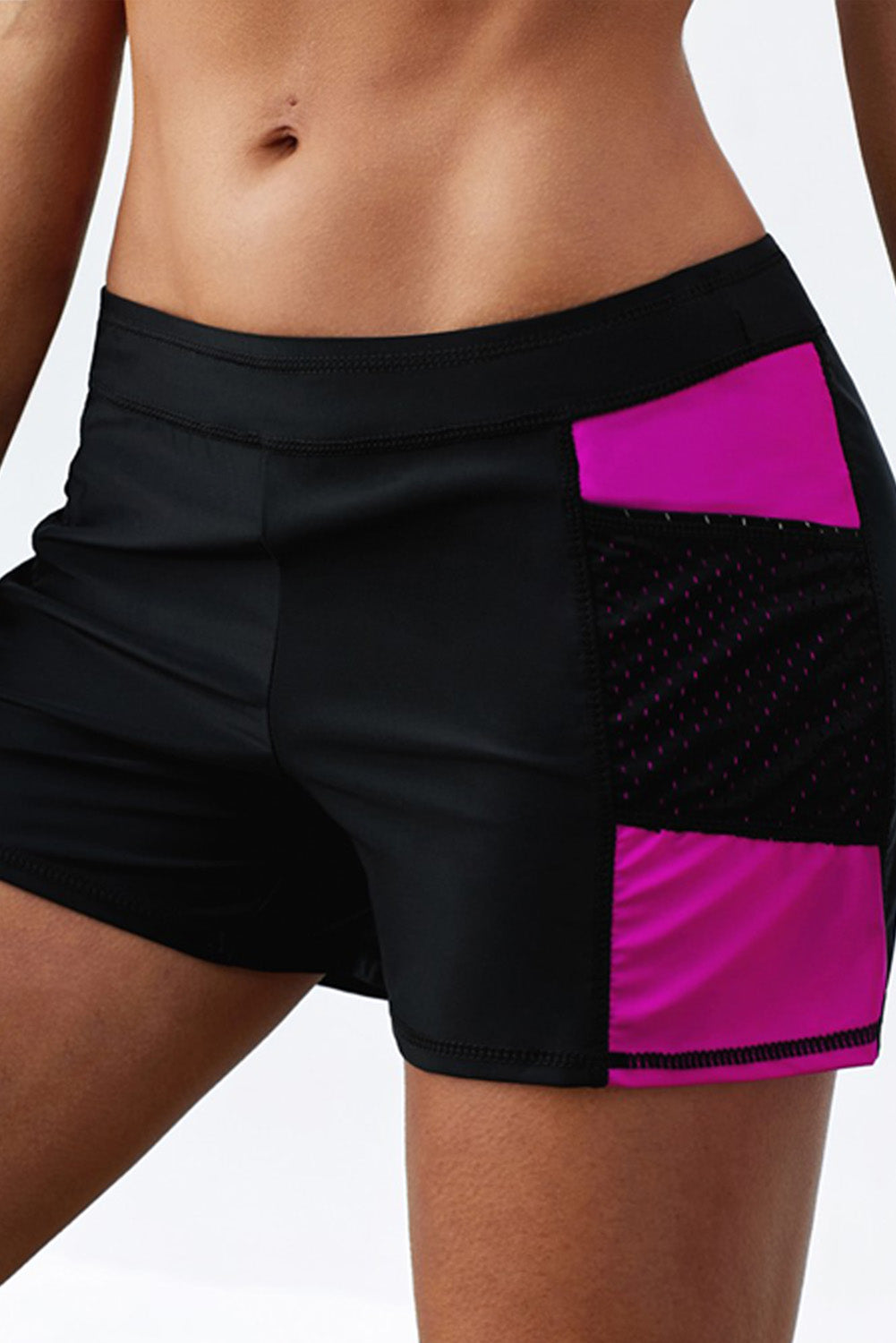 Rosy Side Mesh Insert Sports Boardshort