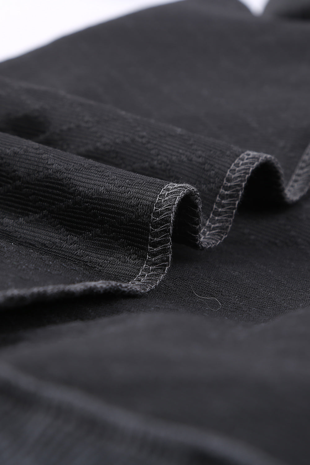 Dark Gray Quilted Snaps Stand Neck Sweatshirt with Fake Front Pocket
