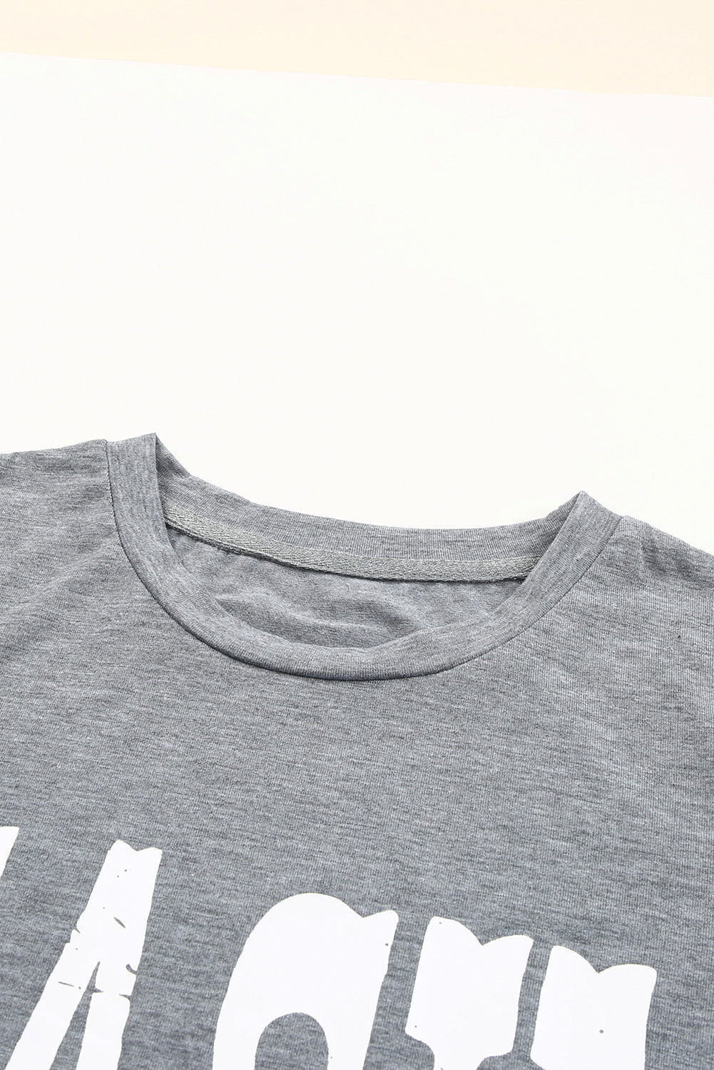 CASH Letter Print Short Sleeve T Shirt