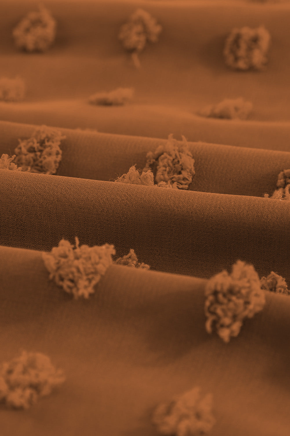 Black Swiss Dot Split Neck Ruffle Babydoll Blouse