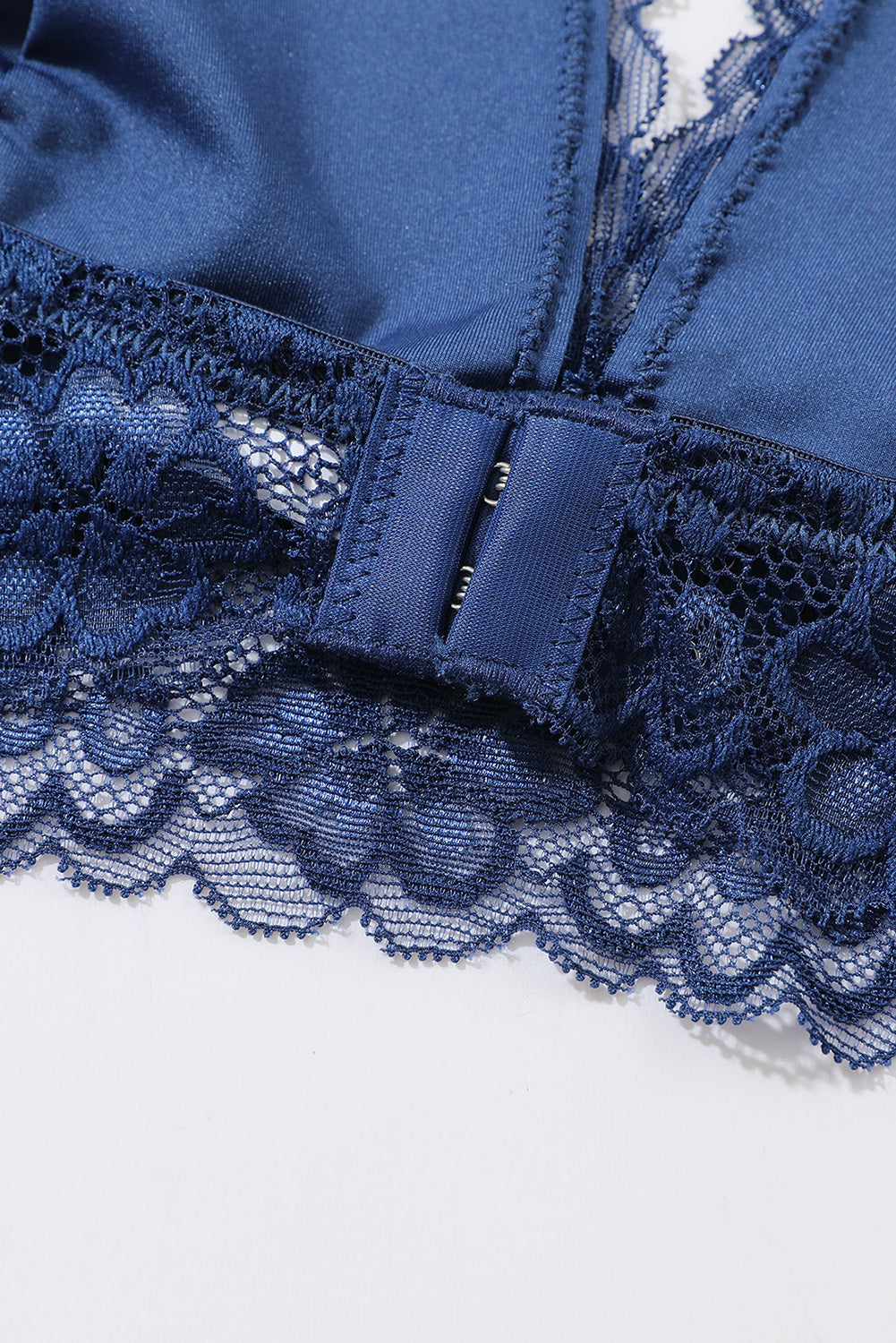 Red Lace Crochet Halter Neck Bralette