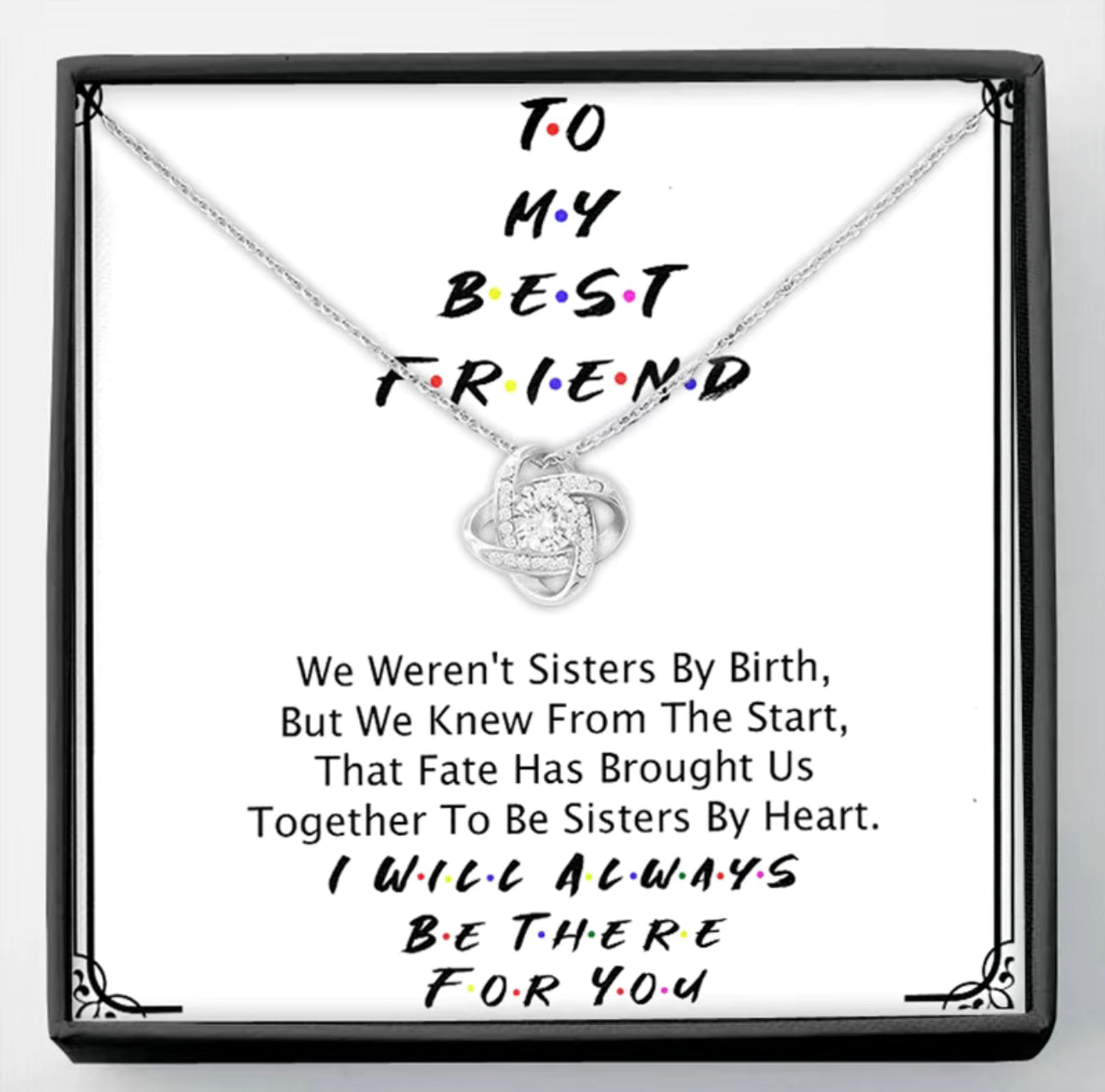 A Special Gift for Your Best Friend: Cubic Zirconia Love Necklace